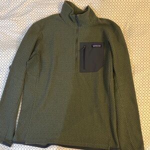 Patagonia Olive Textured Pullover
